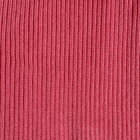 Coral knit Ribbed Bodycon Dress with peekaboo women’s Large NWT - Picture 8 of 8